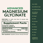 Nature's Bounty Calm Magnesium Glycinate Supplement - High Absorption Magnesium for Relaxed Mood, Heart & Bone Health, 90 Capsules (Pack of 3)
