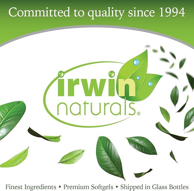 Irwin Naturals Bloat-Away - Water Balance Support - Replenish Electrolytes & Essential Minerals - 60 Liquid Soft-Gels - 2 Pack