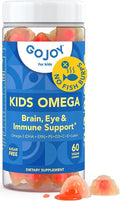 GOJOY Kids Omega 3 DHA Gummies – No Fish Burps, No Sugar – Brain, Eye & Immune Support – Plant-Based Omega-3 from Algae – Vegan, Clean DHA for Toddlers, Children & Kids Ages 3+