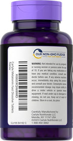 Carlyle Melatonin 3mg Fast Dissolve Tablets | 250 Count | Low Dose and Drug Free | Vegan, Non-GMO, Gluten Free