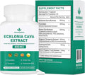 Spliferikou Ecklonia Cava Extract, 800mg, 60 Veggie Capsules with Fucoidan, Green Tea, Turmeric, CoQ10, Dietary Supplement