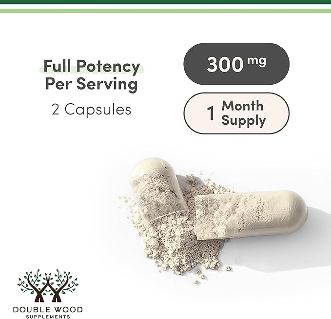PhosphatidylSerine Supplement 300mg Per Serving, 120 Capsules (Phosphatidyl Serine Complex) by Double Wood
