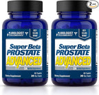 SUPER BETA PROSTATE Advanced – Promote Sleep, Support Bladder Emptying. Prostate Support Supplement for Men's Health with Beta Sitosterol, not Saw Palmetto. (120 Caplets, 2-Pack)