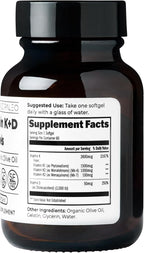 Santa Cruz Paleo Vitamin K2 + D3 Softgels, Daily Supplement with Organic Olive Oil, Includes Vitamin K1 & Two Forms of K2, Supports Heart & Bone Health, Gluten Free, Sugar Free, Paleo, Keto, 60 Count