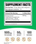 BulkSupplements.com Shilajit Extract Powder - Fulvic Acid Supplement, Shilajit Supplement - Gluten Free, 500mg per Serving of Shilajit Powder, 50g (1.8 oz) (Pack of 1)