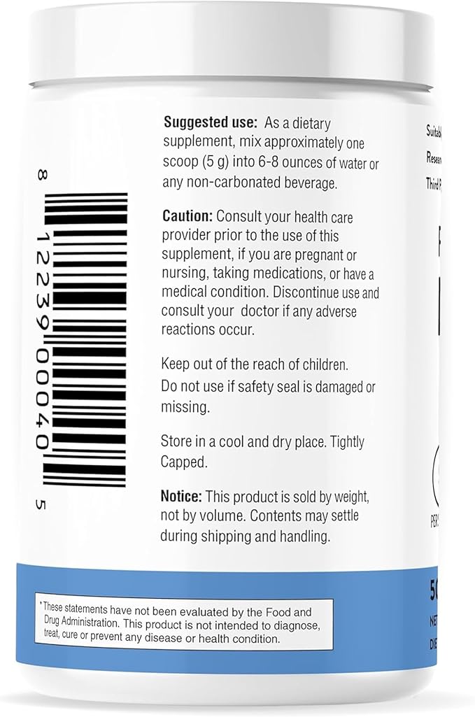 Sandhu's L-Glutamine Powder | 100 Servings, 500 Gram, 17.6 Oz., Large Size, 3 Months Supply| Made in USA | Non-GMO, Amino Acid Supplement for Muscle Support and Gut Health