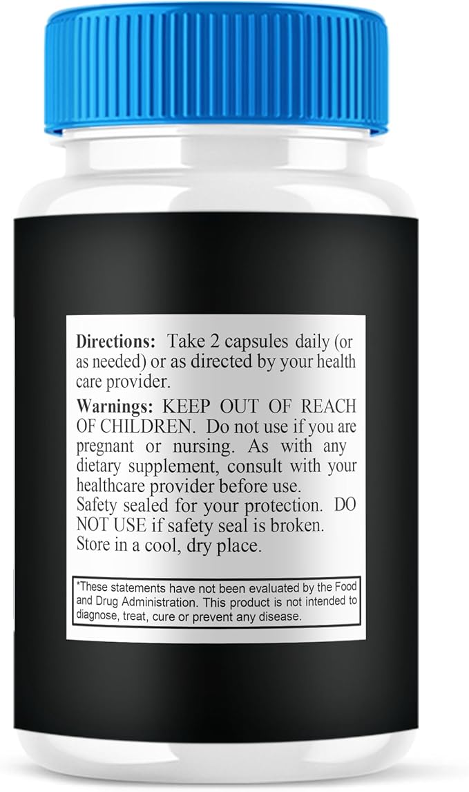 Iron Boost Pro Premium Supplement Capsules, Iron Boost Advanced Health Supplement Pills, Iron Boost Premium Daily Advanced Health Support and Overall Wellness Formula by Blue Vibe (60 Capsules)