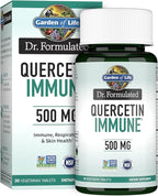 Garden of Life Quercetin Once Daily Immune System Support Supplement with Vitamin C, D & Probiotics – Dr Formulated – Immune Health, Respiratory and Skin Health, Gluten Free, Non GMO – 30 tablets