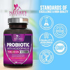 Probiotics for Digestive Gut Health - 50 Billion CFU Per Capsule, 10 Premium Strains & Prebiotics - Best Probiotics for Women & Men, Occasional Constipation, Gas, Immune Health Support - 180 Capsules