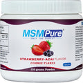 KALA HEALTH MSMPure Strawberry Acai Flavored Coarse MSM Powder Flakes – US-Made MSM for Joint Health, Skin Appearance, and Hair & Nail Support – 8.8 oz, Organic Sulfur