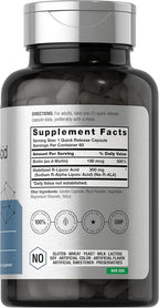 Horbäach Stabilized R-Lipoic Acid 300mg | 60 Capsules | with Biotin Optimizer | Non-GMO, Gluten Free | Na-RALA Supplement