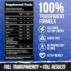 ALPHA LION Core Pre Workout with Creatine for Performance, Beta Alanine for Muscle, L-Citrulline for Pump & Tri-Source Caffeine for Sustained Energy (60 Servings, Razzle Mania)