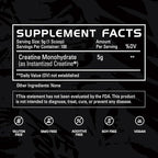Gains in Bulk Instantized Creatine Monohydrate for Men & Women, Soluble Pre Workout Powder, Supports Muscle Building, Strength and Performance, Bodybuilding Supplements, Unflavored, 100 Servings