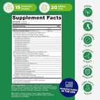 Probulin Total Care Probiotic Supplement, Daily Gut, Digestive, and Immune Health Probiotics Capsules for Men and Women, 20 Billion CFU, Vegan, 30 Count Bottle