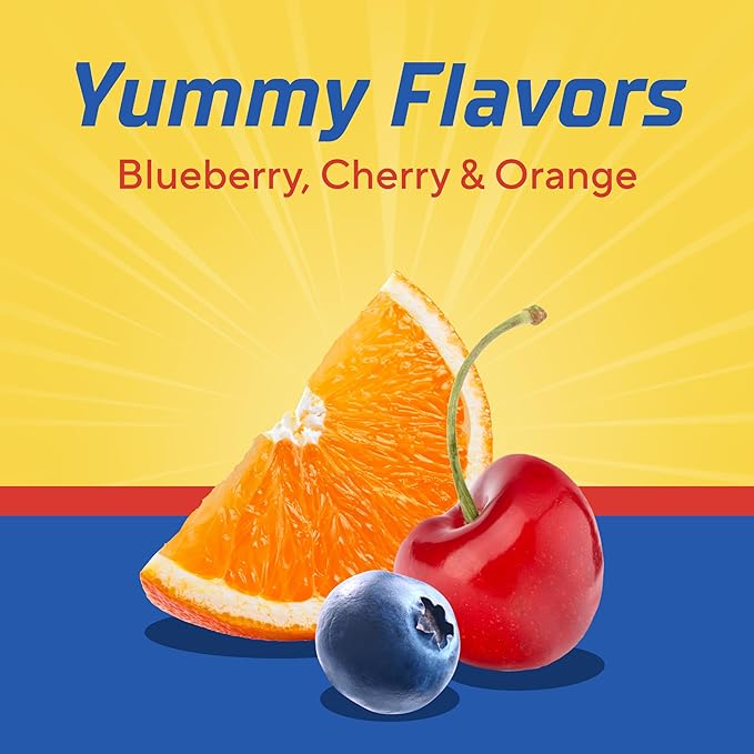 L’il Critters Paw Patrol Gummy Vites Daily Gummy Multivitamin for Kids, Vitamin C, D3 for Immune Support Cherry, Orange and Blueberry Flavors, 60 Gummies