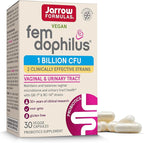 Jarrow Formulas Fem-Dophilus Vaginal Probiotics 1 Billion CFU with 2 Science-Backed Strains, Dietary Supplement for Vaginal & Urinary Tract Support, 30 Capsules, Up to a 30 Day Supply, Shelf-Stable