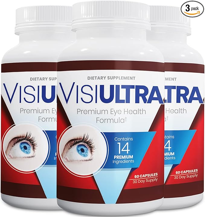 Eye Health Supplement – 14 Essential nutrients for Clear Vision, Blue Light Protection, and Long-Term Eye Health. Supports Clarity and Eye Wellness. 60 Capsules. (3 Pack)