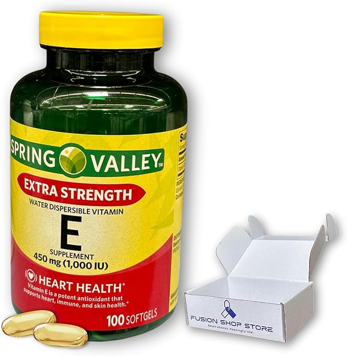 Vitamin E- 1000 iu softgels 100ct (Pack of 1), Boxed by Fusion Shop Store