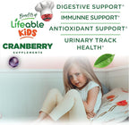 Lifeable Cranberry Gummies for Kids | Great Tasting Cranberry Supplement | for Urinary Tract Health, Bladder & Digestive Support | Vegan and Non GMO Cranberries | 60 Count