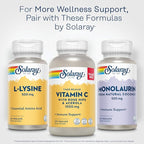 SOLARAY L Lysine 500 mg Capsules - Free-Form Essential Amino Acids Supplement - Powerful Wellness Support with L-Lysine Amino Acid - Lab Verified, 60-Day Guarantee, 60 Servings, 60 VegCaps