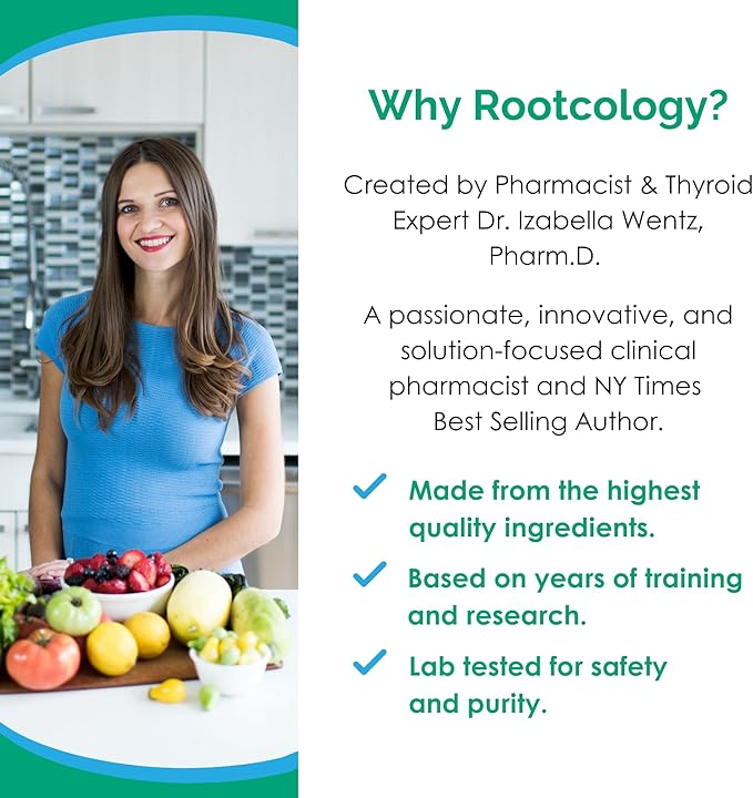 Rootcology by Dr. Izabella Wentz | Broad Spectrum Enzymes | Complete Digestive Support Formula | Chewable Tabs | 90 Servings