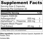 Live Conscious KSM-66 Ashwagandha Supplement w/L Theanine & AlphaWave - ZenWell Everyday Stress Relief, Cognitive, Brain Health - Ashwagandha for Men & Women - 60 Capsules (2-Pack)