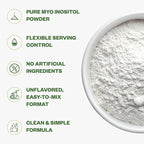 Purisure Inositol Powder, 250g, Fertility, Hormonal Balance and Ovarian Support, Pure Powder, Inositol Supplement to Support Energy and Brain Wellness, Vegan, Non-GMO, 500 Servings