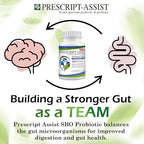 Prescript-Assist Prescipt-Assist Prebiotics & Probiotics for Digestive & Immune Health. 28 Strains Soil-Based Microflora - Vegan, Supports Muscle Recovery & Gut Health, 90 Capsules