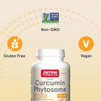 Jarrow Formulas Curcumin Phytosome 500 mg - Formulated with Meriva - Antioxidant Support Supplement - Joint Health & Support - 120 Veggie Capsules