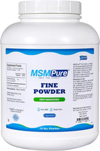 KALA HEALTH MSMPure Fast Dissolving Fine MSM Powder Crystals – US-Made MSM for Joint Health, Skin Appearance, and Hair & Nail Support – 10 lb, Organic Sulfur
