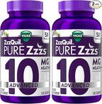 ZzzQuil Pure Zzzs Advanced Melatonin Gummies,Sleep Aid with Chamomile & Lavender for Adults Berry Flavored,100 Count (Pack of 2)