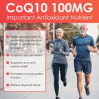 NATURE TARGET CoQ10-100mg-Softgels with 10mg PQQ - High Absorption Coenzyme-Q10 with Organic-Olive-Oil - Antioxidant for Heart & Brain Health, Cellular-Energy-Production, 120 Servings