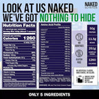 NAKED Vanilla Mass - All Natural Vanilla Weight Gainer Protein Powder - 8lb Bulk, NSF Certified, GMO Free, Gluten Free & Soy Free, No Artificial Ingredients - 1,260 Calories - 11 Servings