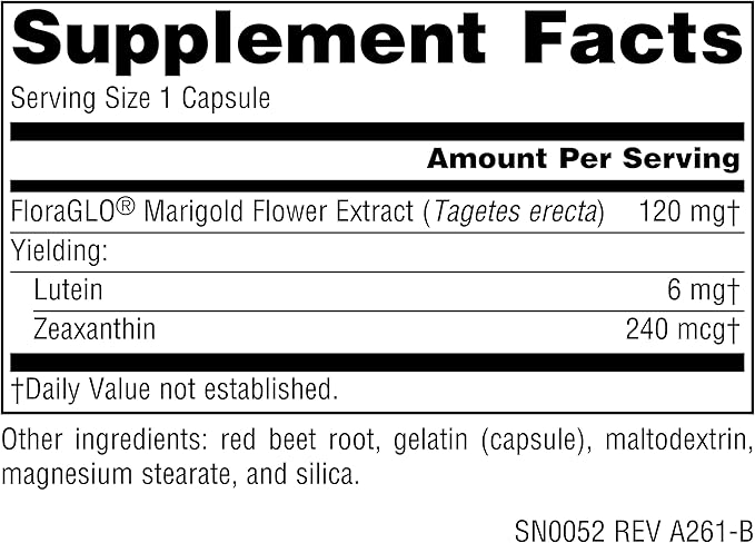 Source Naturals Lutein with FloraGLO, Antioxidant Carotenoid* - 6 mg, 90 Capsules