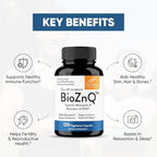 Sandhu's Zinc Supplement with Ionophores| Quercetin & Green Tea Extract for Superior Absorption and High Potency| 800mg Vegetarian Capsules 120 Count (Pack of 1)| Immune Support for Men & Women