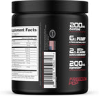 Bucked Up Pre Workout Freedom Pop | 200mg Caffeine with Citrulline Malate Beta Alanine AlphaSize and Taurine | Pre Workout Powder (30 Servings)