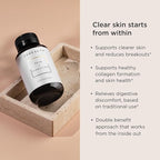 JSHealth Skin and Digestion Formula. Clear Skin Supplement with Zinc, Burdock, Turmeric. Supports Healthy Skin and Digestive Comfort. Vegan (60 Tablets)