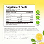 DONGKOOK Vita Pop 2,000mg Vitamin C Vitamin D & Biotin Powder Per Stick, Sugar Free Korean Vitamin C Supplements Multivitamin Advanced Immune Support for Woman Skin Hair, Lemon Powder Drink 100 Packet
