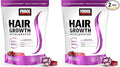 Force Factor Hair Growth Accelerator Soft Chews, Vitamins for Women and Men with Clinically Studied Lustriva and Biotin, Promotes Thicker, Fuller, Stronger Hair, Mixed Berry, 60 Soft Chews (Pack of 2)