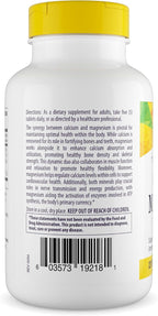 Healthy Origins Calcium Magnesium with Vitamin D3 – 120 Tablets – Third-Party Tested Bone & Immune Support Supplement – Non-GMO, Gluten Free – Promotes Strong Bones, Teeth & Muscle Function