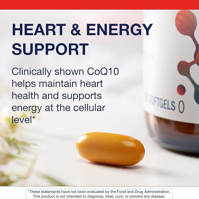 Metagenics CoQ10 ST-200 Supplement - High Absorption 200 mg Ubiquinone - Supports Heart, Energy & Antioxidant Health* - Non-GMO, Gluten-Free, Soy-Free - GMP Certified Facility - 60 Softgels