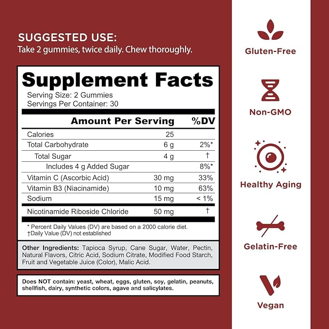 Goli World’s First Renew NAD+, 60 Count Each (3 Pack, 180 Total) – Nicotinamide Riboside (NR) – Cellular Energy & Healthy Aging Support – Vegan, Non-GMO, Gelatin-Free Liquid-Center Gummies