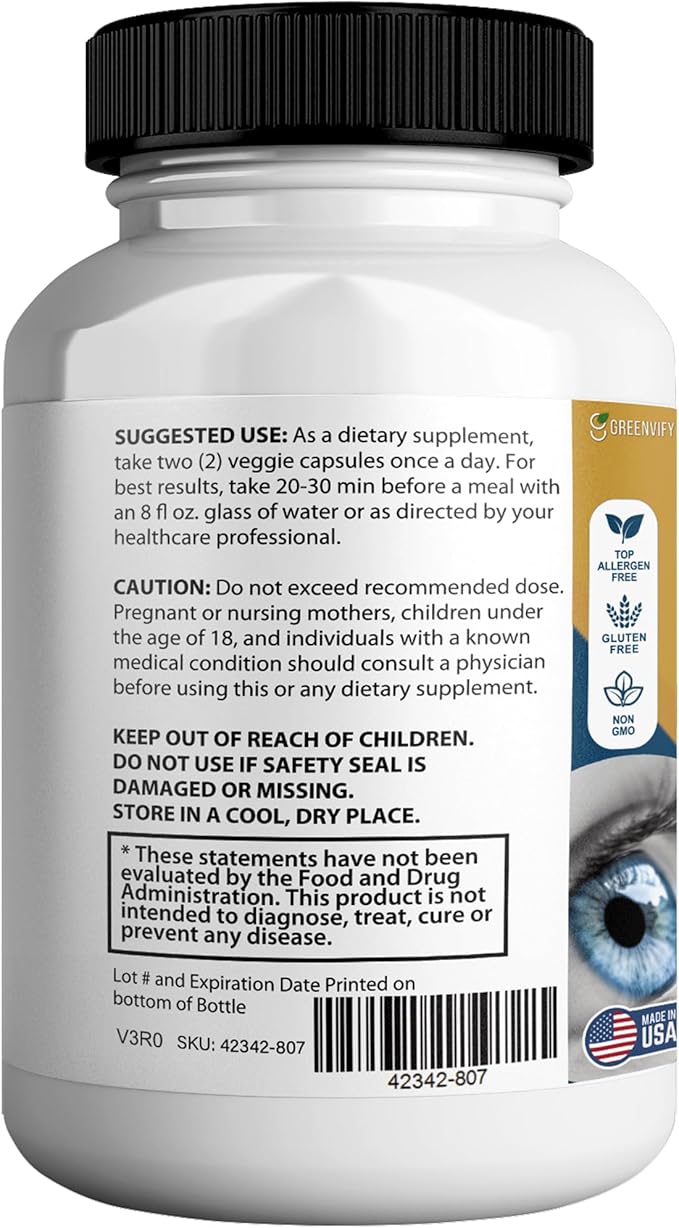 Vision Soothe Max Eye Health Supplement, 60 Capsules, 24 Herbal Extracts with Vitamins and Minerals, Maximum Strength (3)
