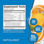 Ketologic Keto BHB (Orange Mango Flavor) 30 Servings - Exogenous Ketone Supplement with goBHB, Beta-Hydroxybutyrate Salts