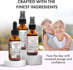 Ultimate Vegan Essential Bundle Liquid Spray- Ultimate Mushroom Complex, Iron Bisglycinate, and Vitamin B12 Methylcobalamin, All Natural, Non-GMO, Gluten Free, Sugar Free 2 Fl Oz 360 Days Supply