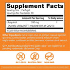 Doctors Best Ubiquinol, Reduced-Form Coenzyme Q1, 200 mg, Non-GMO, Gluten Free, Soy Free 30 Softgels