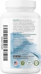 Micro Ingredients 2 Pack Pure Methylated B Complex, 480 Capsules | 11-in-1 Formula with B12, Thiamin, Folate, Inositol, Choline, & Vitamin C | Filler Free | Non-GMO