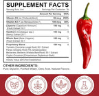 Cayenne Pepper Drops Supplement Liquid with Hawthorn Berry, Vitamin D3 K2 Beet Root Powder, Ceylon Cinnamon, Turmeric Curcumin, Organic Panax Ginseng, Berberine Extract Organic