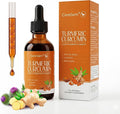 Turmeric Curcumin Complex Liquid Drops with Milk Thistle, Dandelion & Chamomile | High-Absorption Herbal Blend with Black Pepper & Ginger | Orange Flavor | 2 fl oz