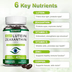 Lutein and Zeaxanthin Supplement - Eye Vitamins 300 Softgels, 20mg Lutein & 4mg Zeaxanthin with Vitamins C, E, Zinc, Copper for Blue Light Protection, Eye Health Support, 10 Months Supply